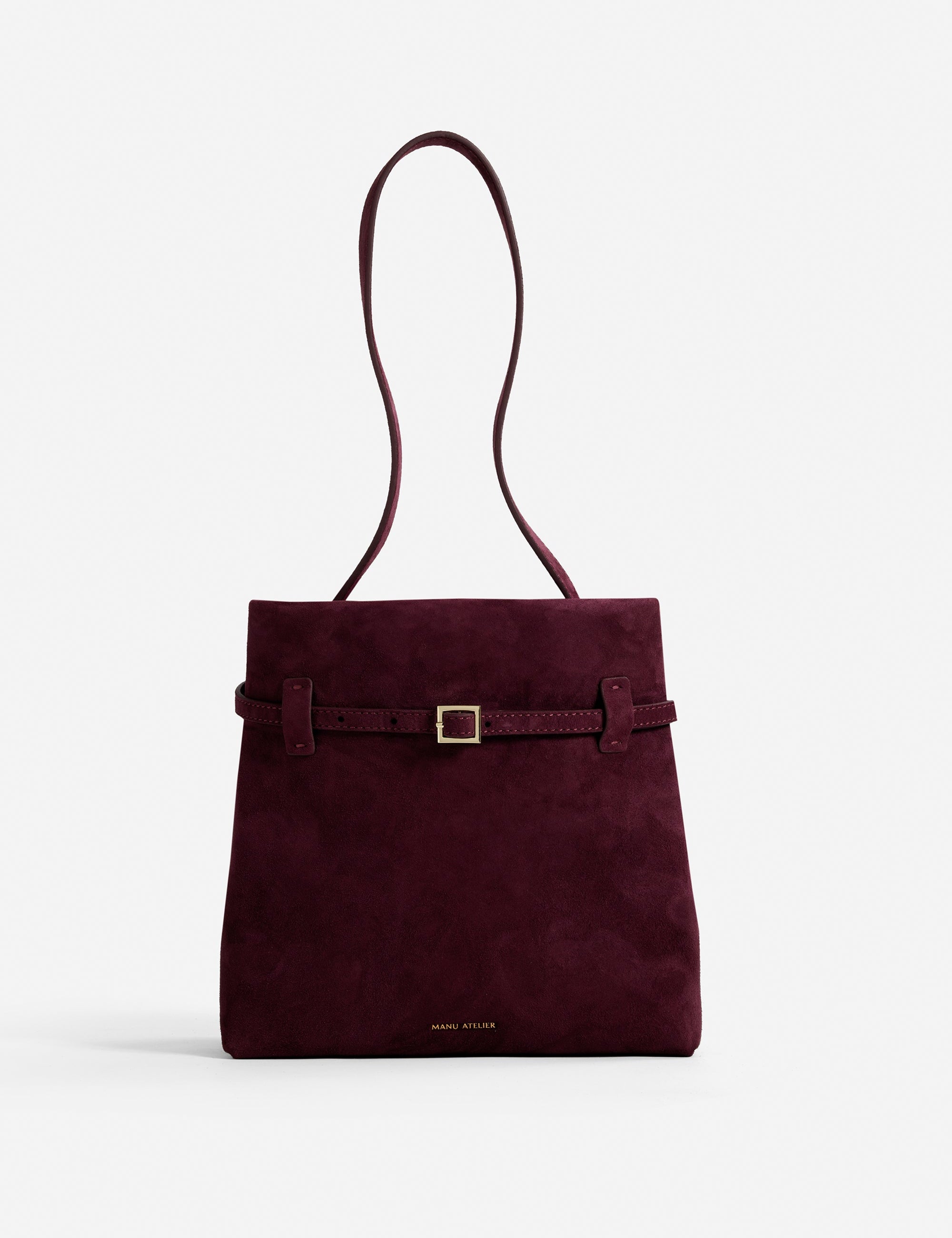 Mini Tote du Jour Suede Merlot 