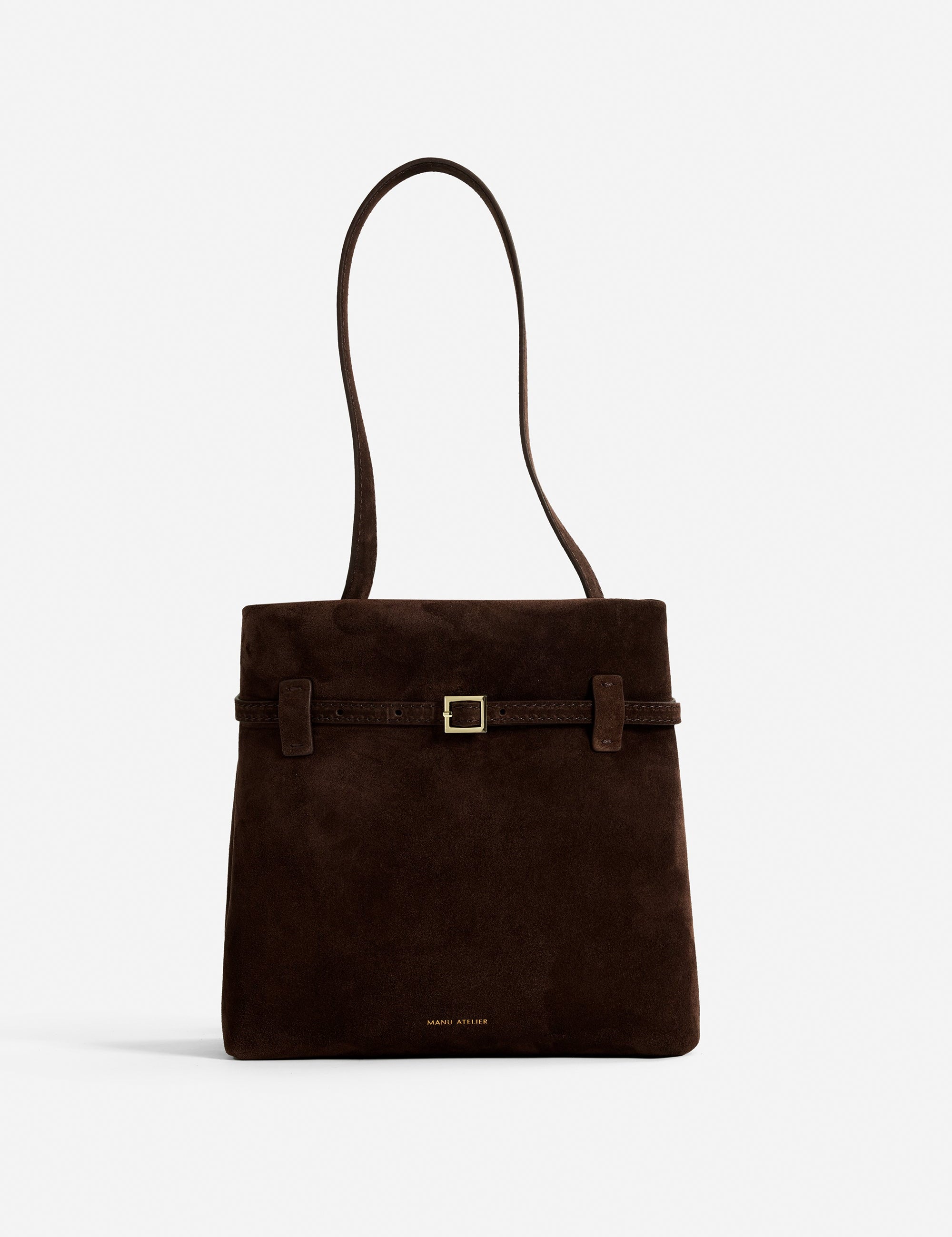 Mini Tote du Jour Deep Brown Suede 
