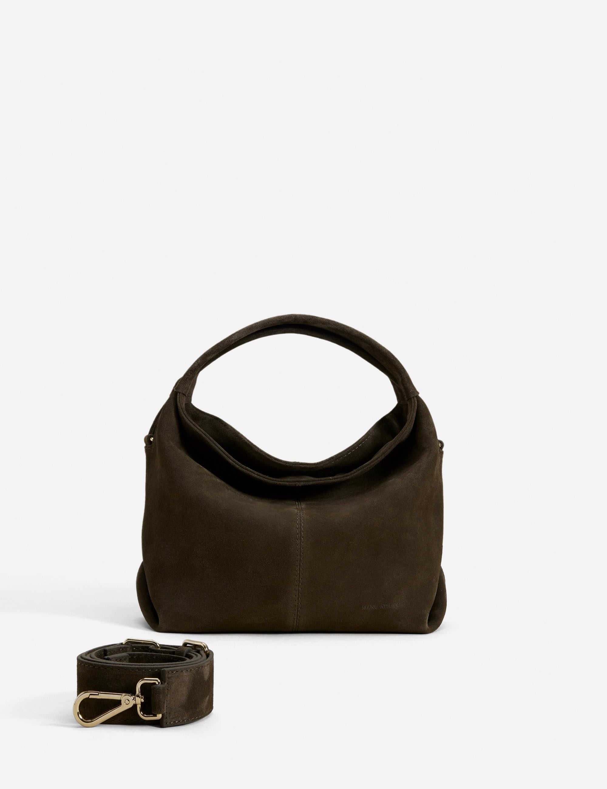 Mini Gala Tobacco Green Suede