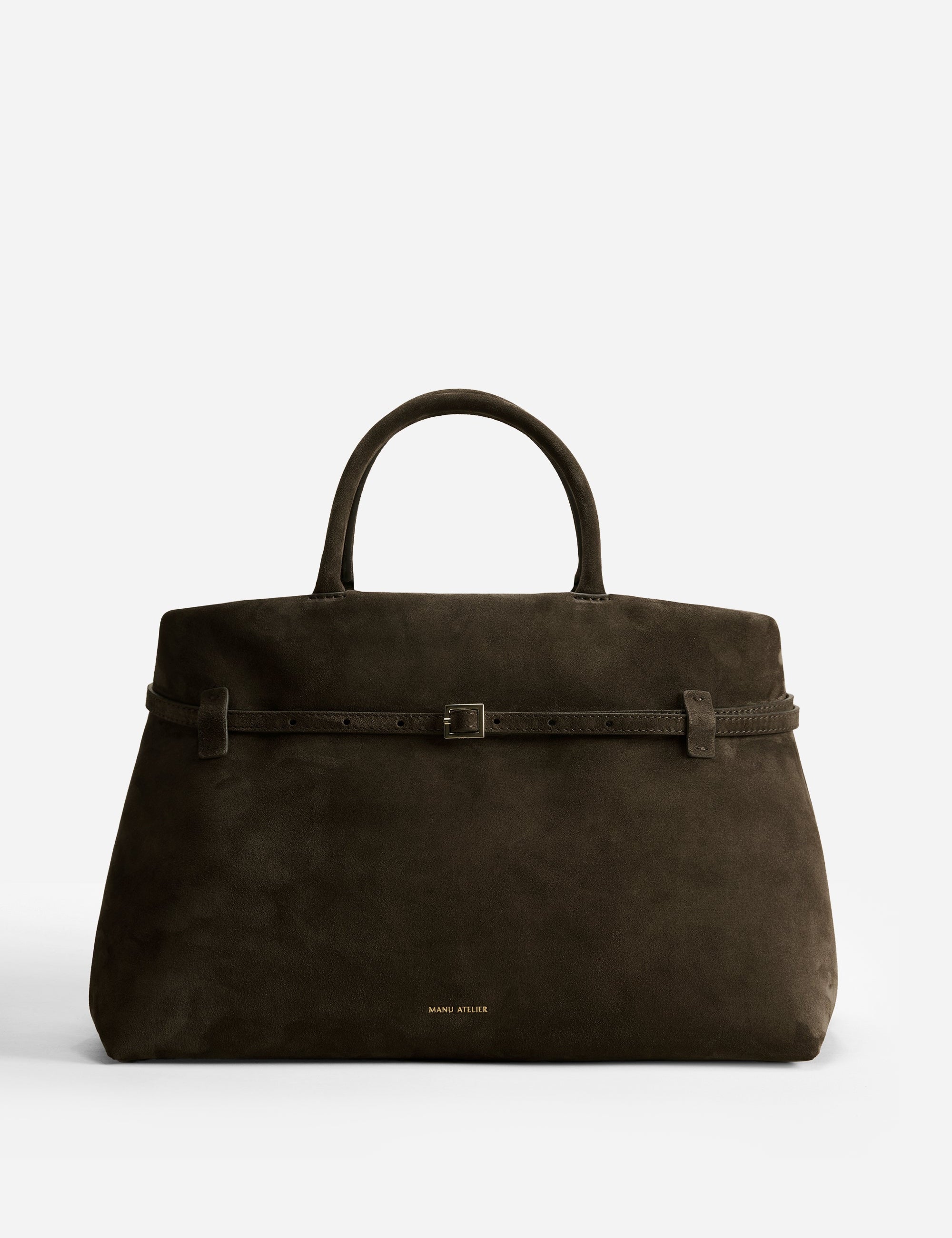 Le Cambon 40 Tobacco Green Suede Front