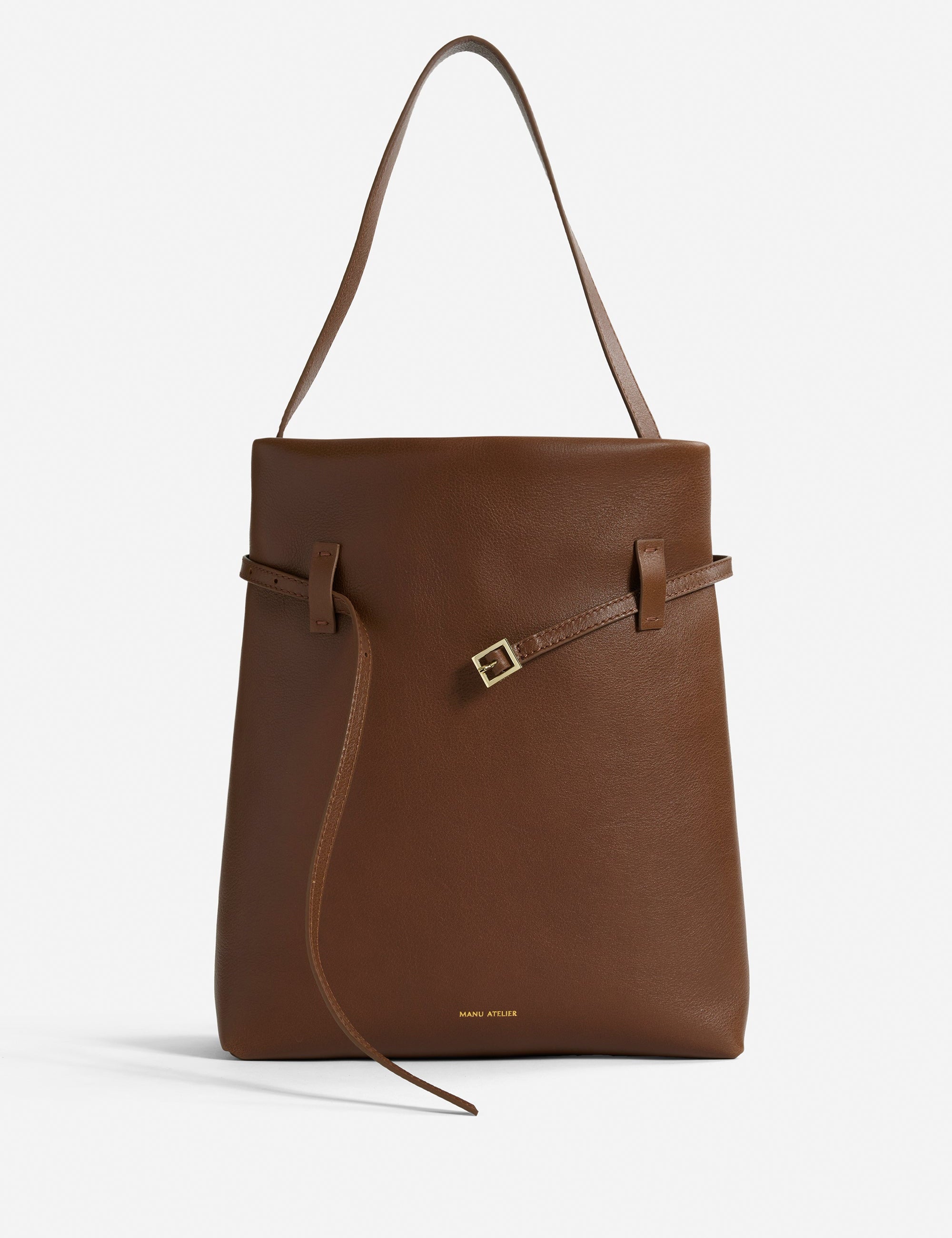 Tote du Jour Hazel Brown Front Open