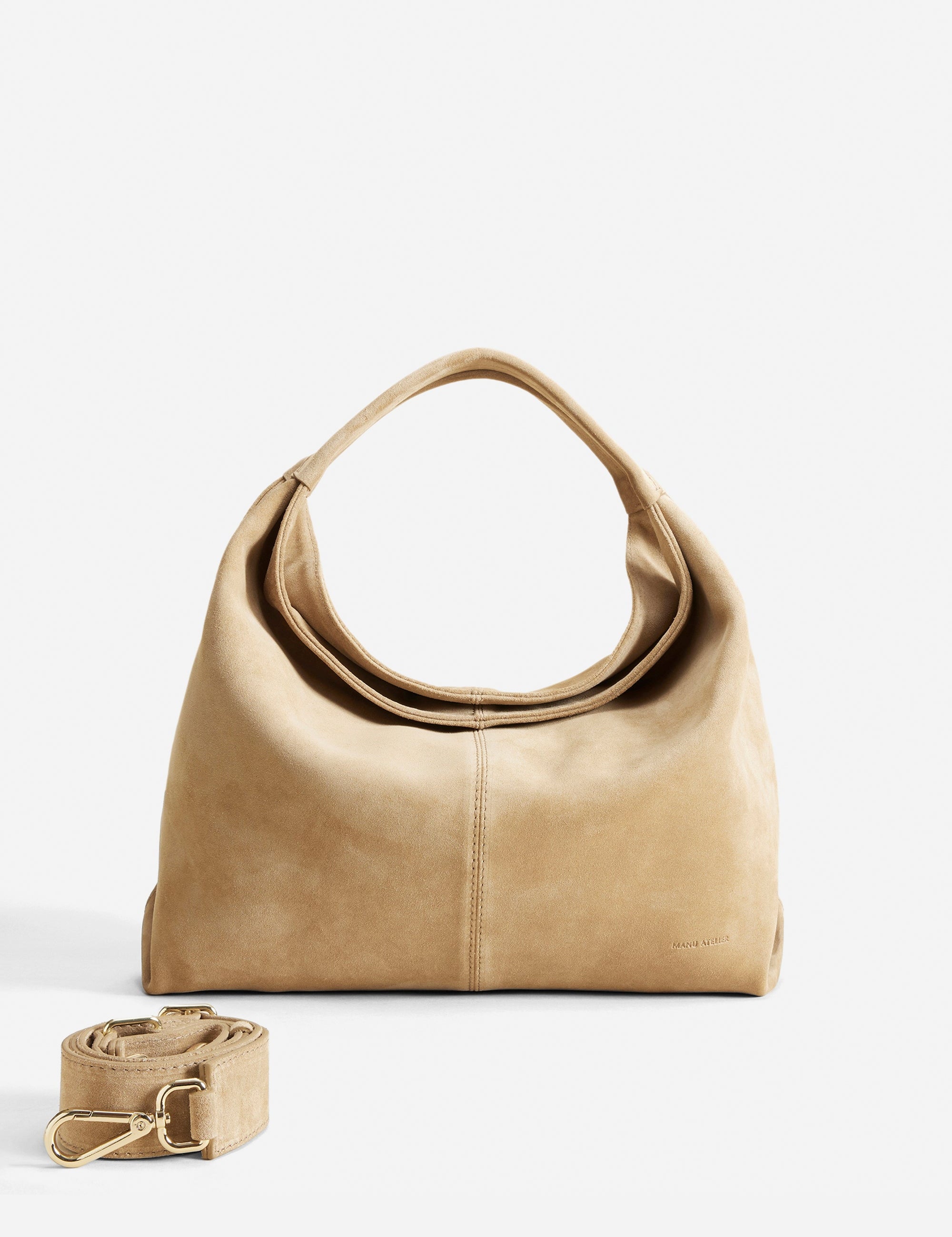 Gala Cachemiere Suede Butter Yellow Suede Bag