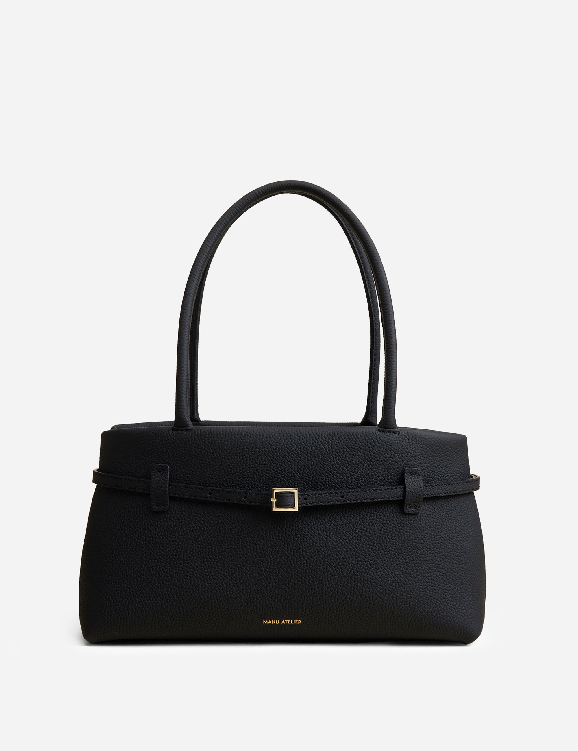 Le Cambon East West Black Calf Skin Front