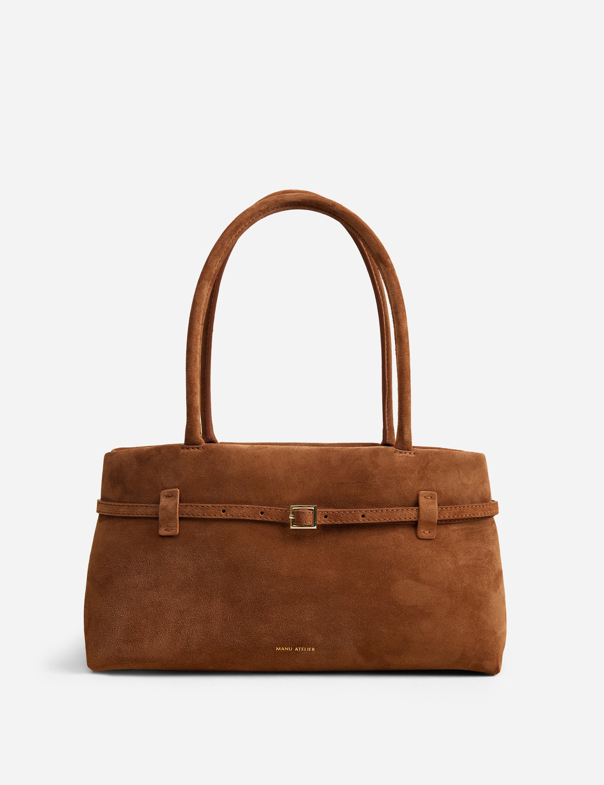 Le Cambon East West Camel Suede Front