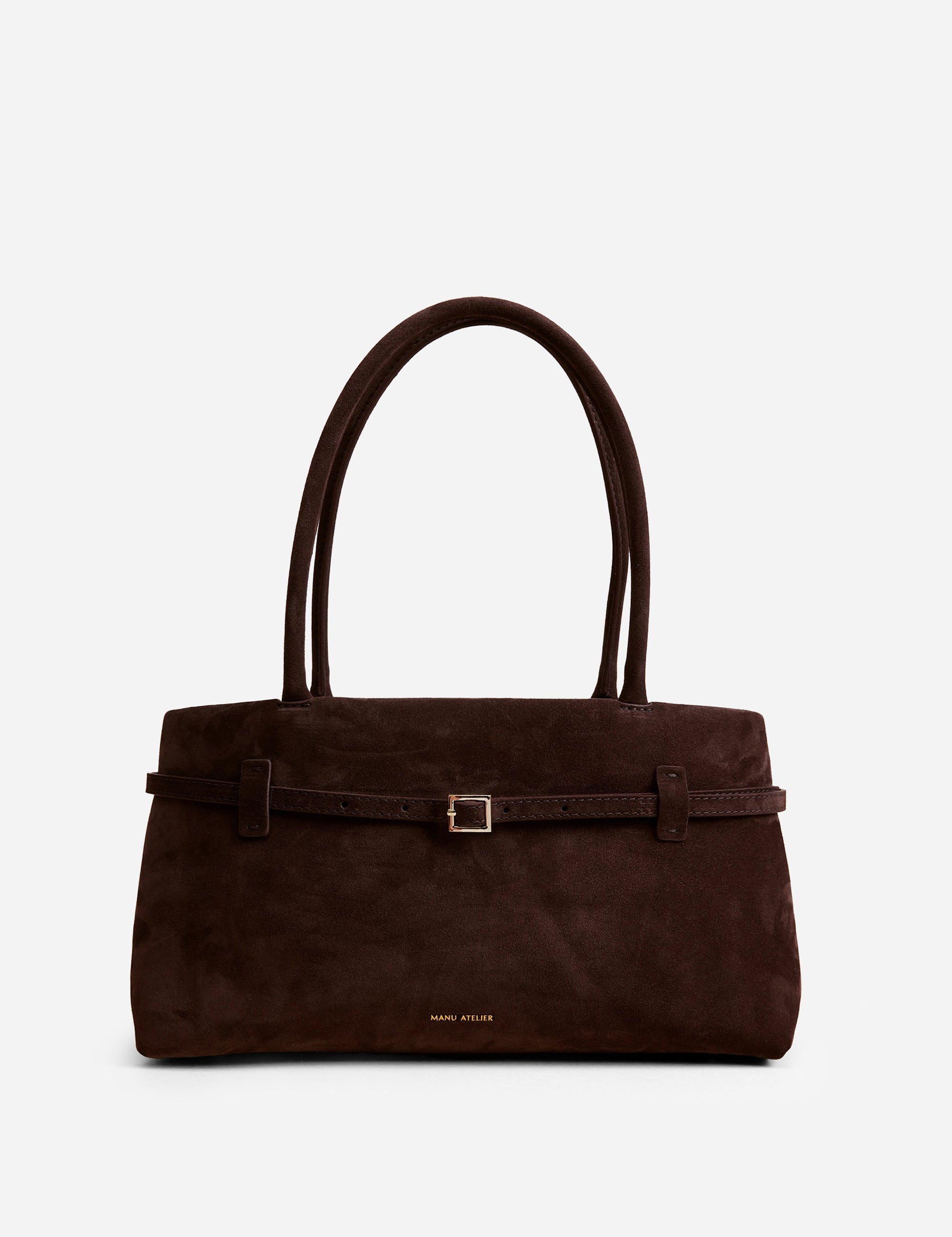 Le Cambon East West Deep Brown Suede Front