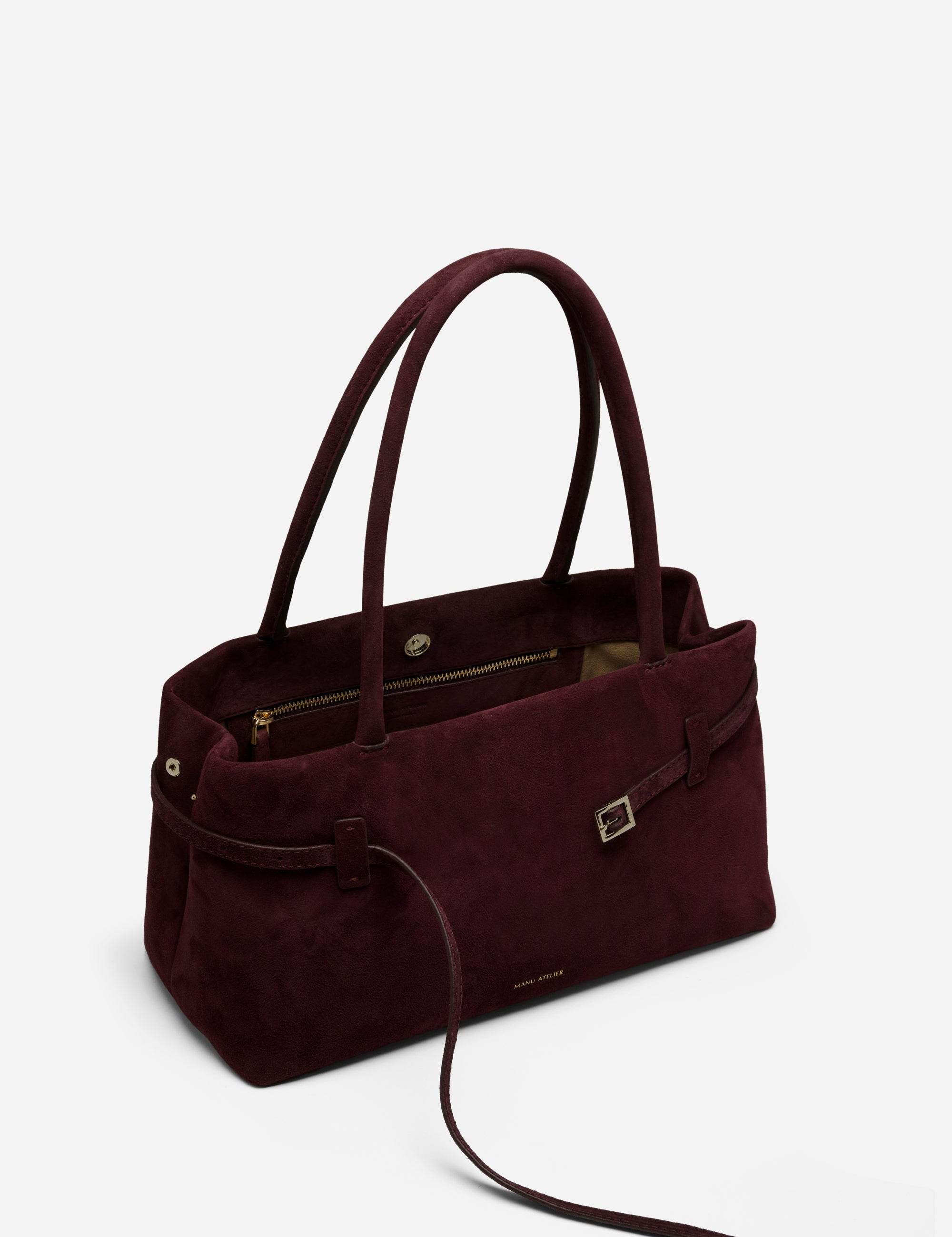 Le Cambon East West Merlot Suede Inside