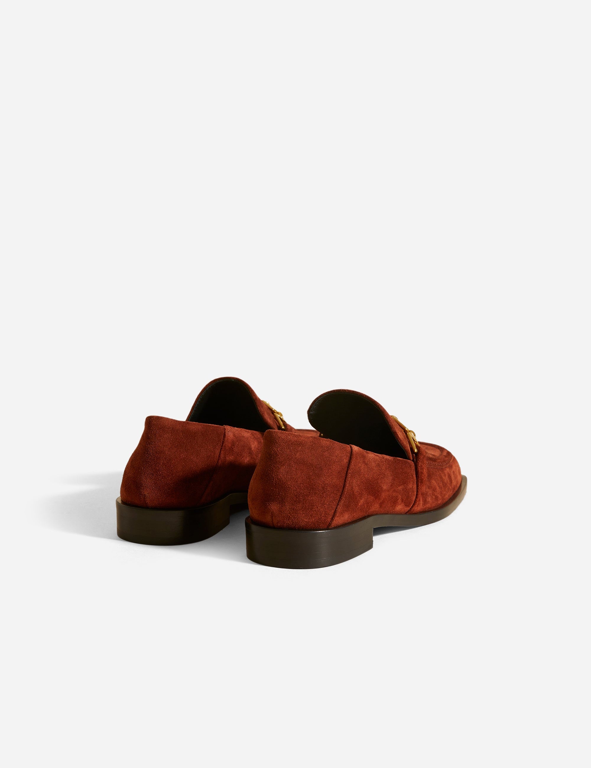 The Tap Loafers Ruby Brown Suede Back